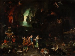 Aeneas en de Cumaeense Sibylle in de onderwereld